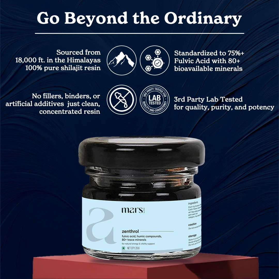 Mars Zenthrol powered with Pure Himalayan Shilajit Resin – Strength, Drive & Recovery Support - Image 3
