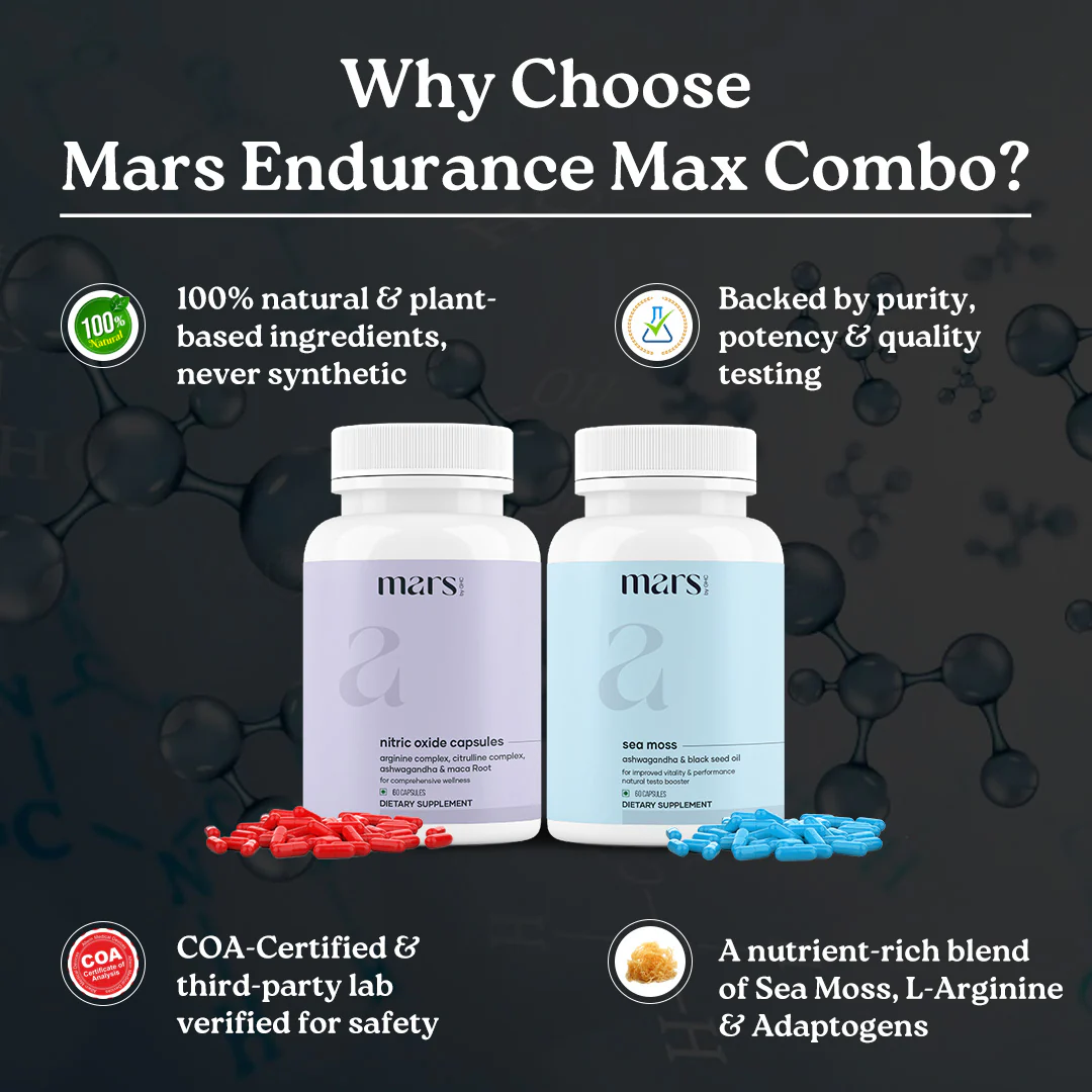 MaxDrive Combo: Powered by Nitric Oxide & Sea Moss Capsules - Image 2