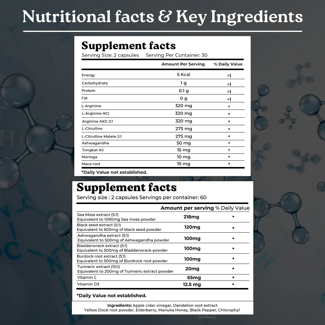 MaxDrive Combo: Powered by Nitric Oxide & Sea Moss Capsules - Image 4