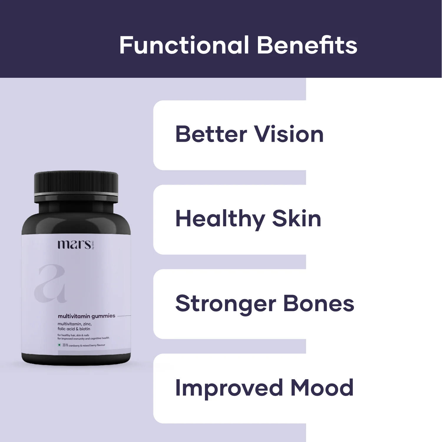 Multivitamin Gummies for Men (30N) | Best Biotin & Multivitamins Tablets - Image 3