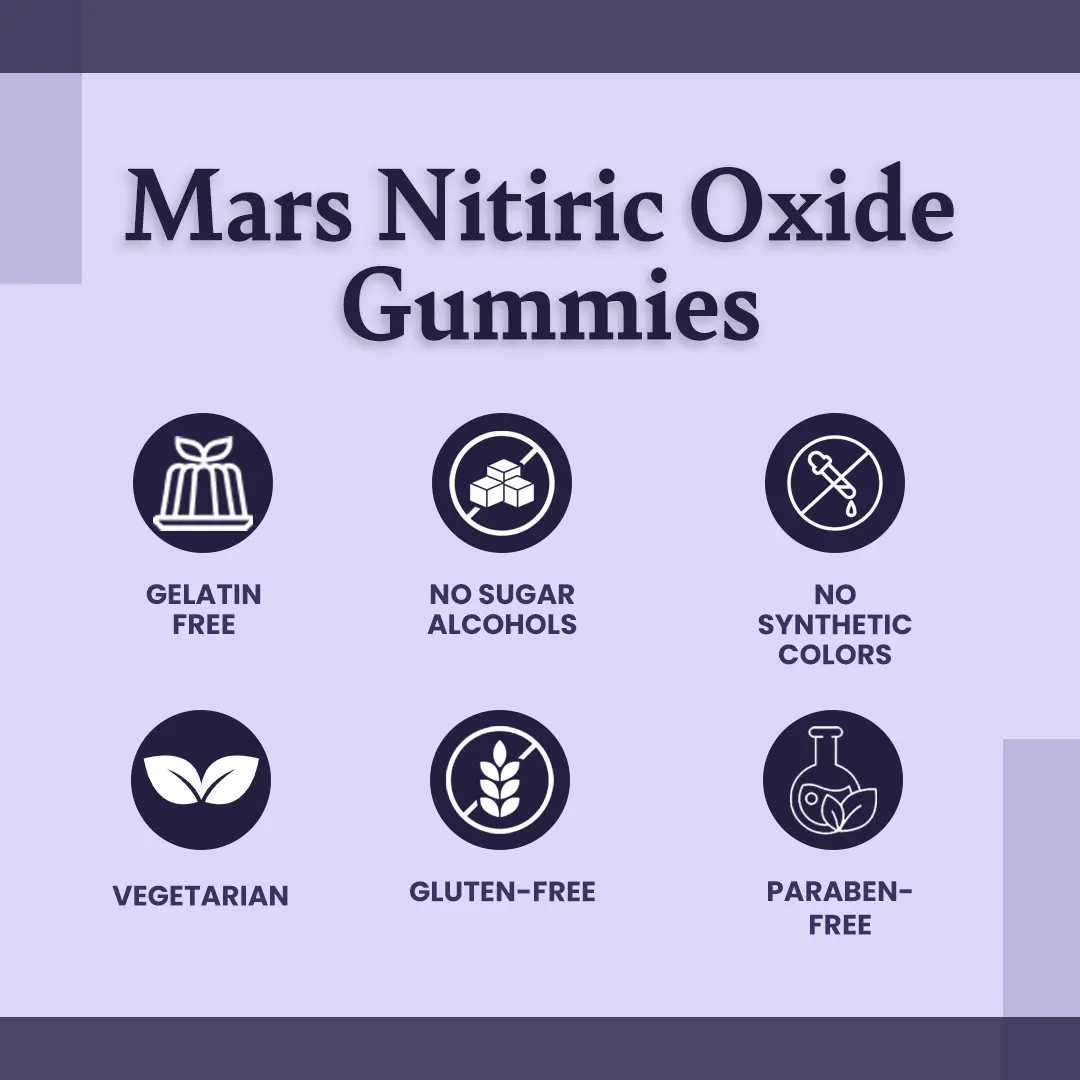 Nitric Oxide Gummies - Natural Energy, Blood Flow & Stamina Booster with Ashwagandha, Maca Extract, Tongkat Ali, Moringa, L-Arginine & L-Citrulline - Image 7