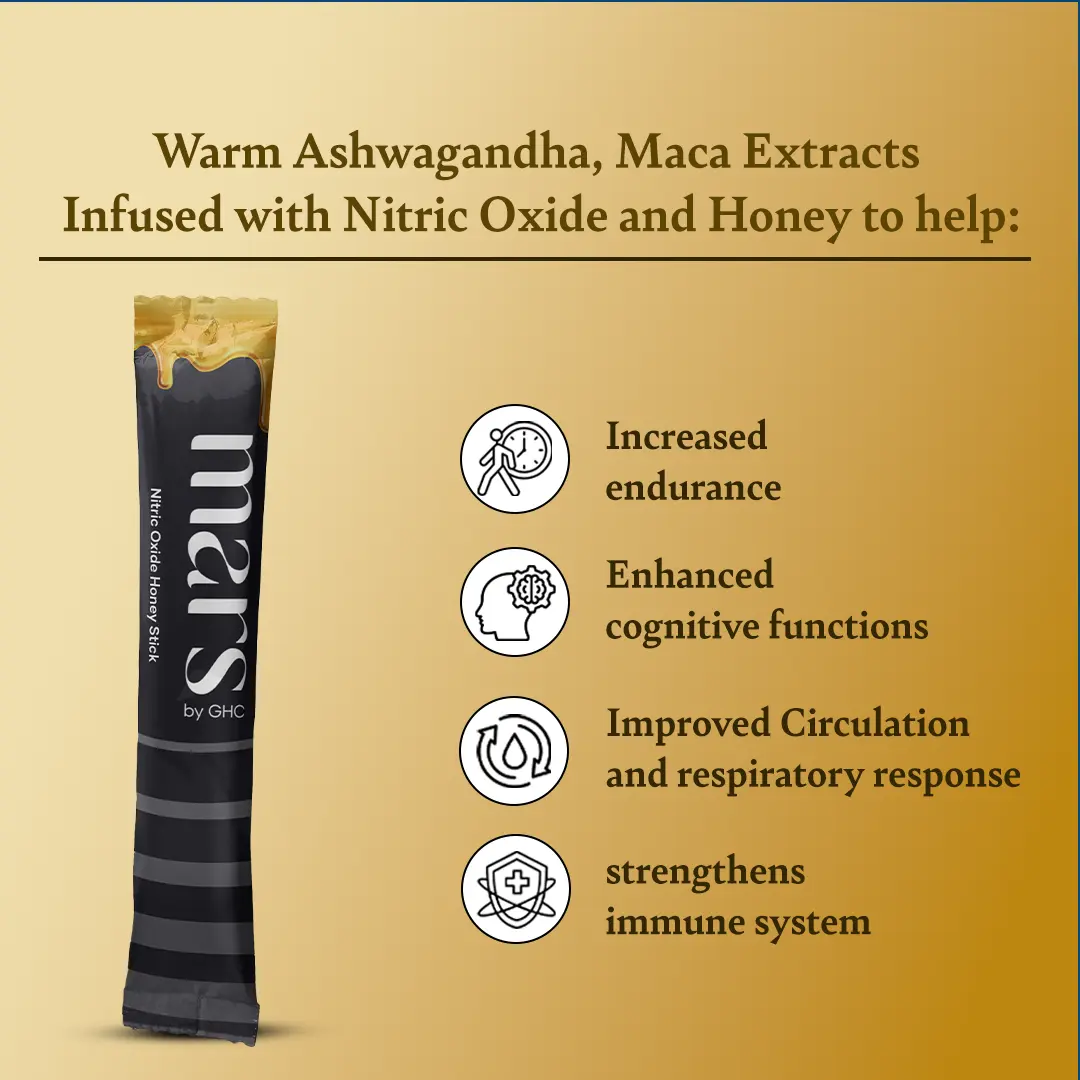 Nitric Oxide Honey Sticks - Natural Energy, Blood Flow & Stamina Booster with Ashwagandha, Maca Root, Tongkat Ali, L-Arginine & L-Citrulline - Image 4