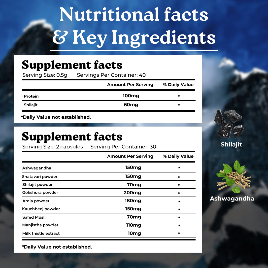 Performance Combo: Powered by Pure Himalayan Shilajit Resin & Natural Ashwagandha Capsules - Image 13