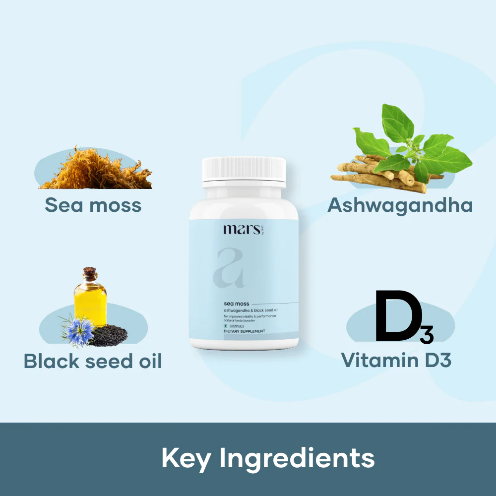 Performance Plus Combo: Pure Himalayan Shilajit Resin, Natural Ashwagandha Caps & Natural Sea Moss Caps - Image 5