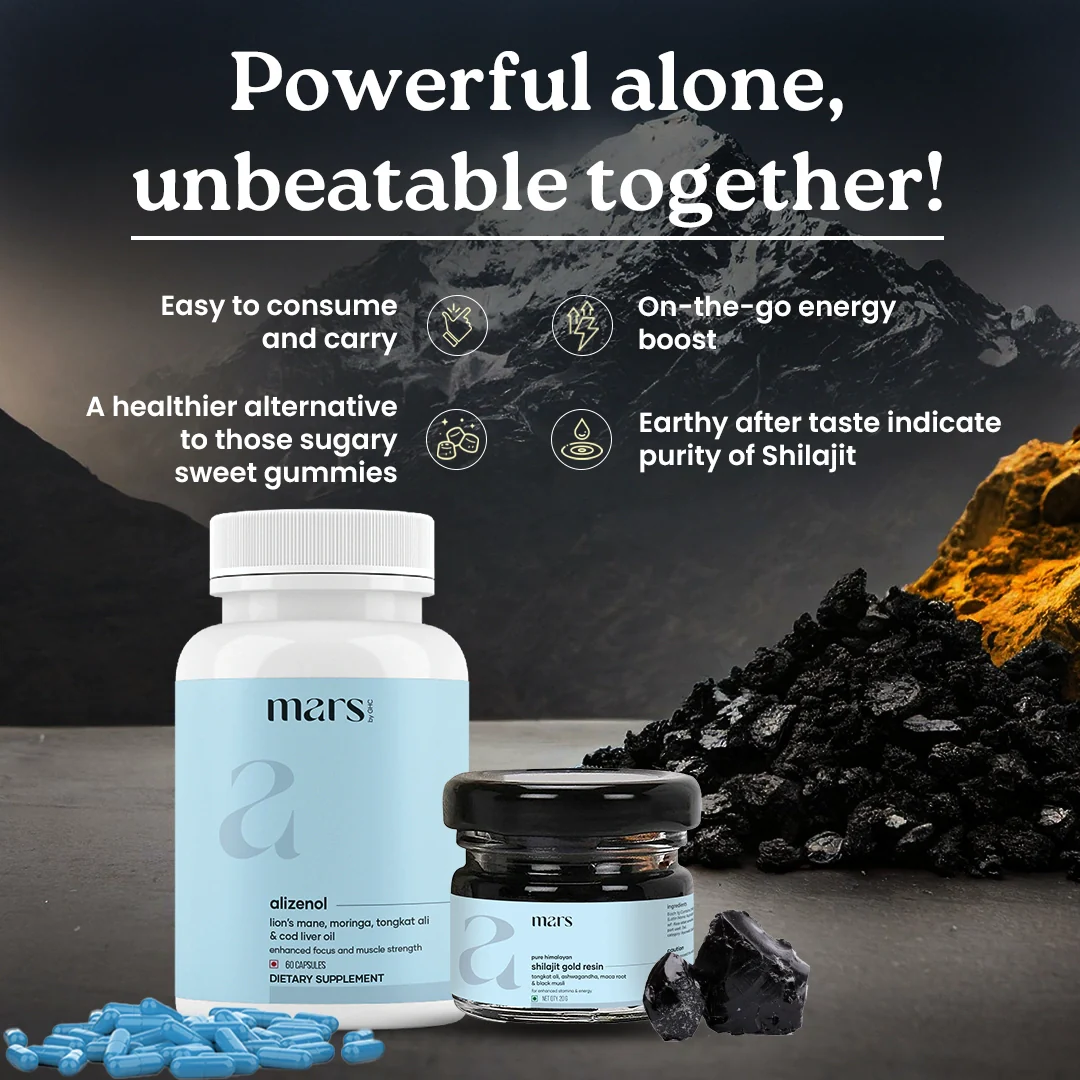 Power & Strength Combo - Powered with Shilajit Gold, Ashwagandha, Lionsmane and Moringa - Image 3
