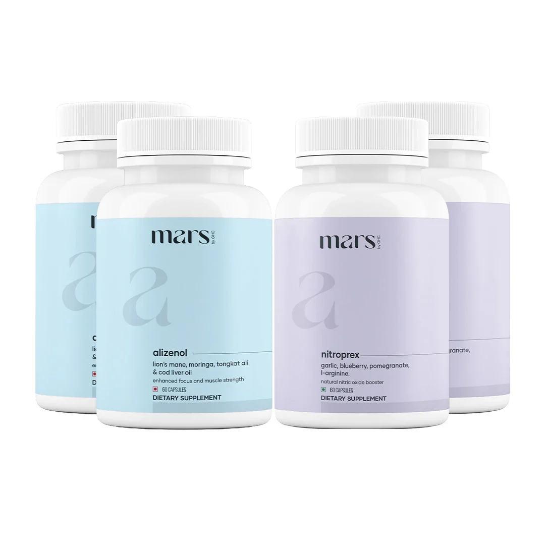 Mars SizeOMax Combo: Dual Action NitroPrex & Tongkat Ali Stack-  Blood Flow, Size & Performance - Image 2